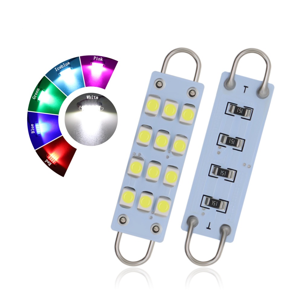 Rigid Loop Festoon 44mm 1210/3528 12SMD LED Interior Lights A