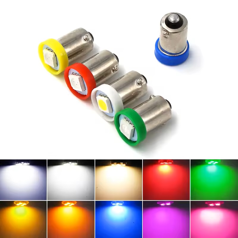 <b>BA9S 5050 1SMD Bayonet Base #44 #47 Pinball LED Bulb for Playfield Backglass and GI</b>