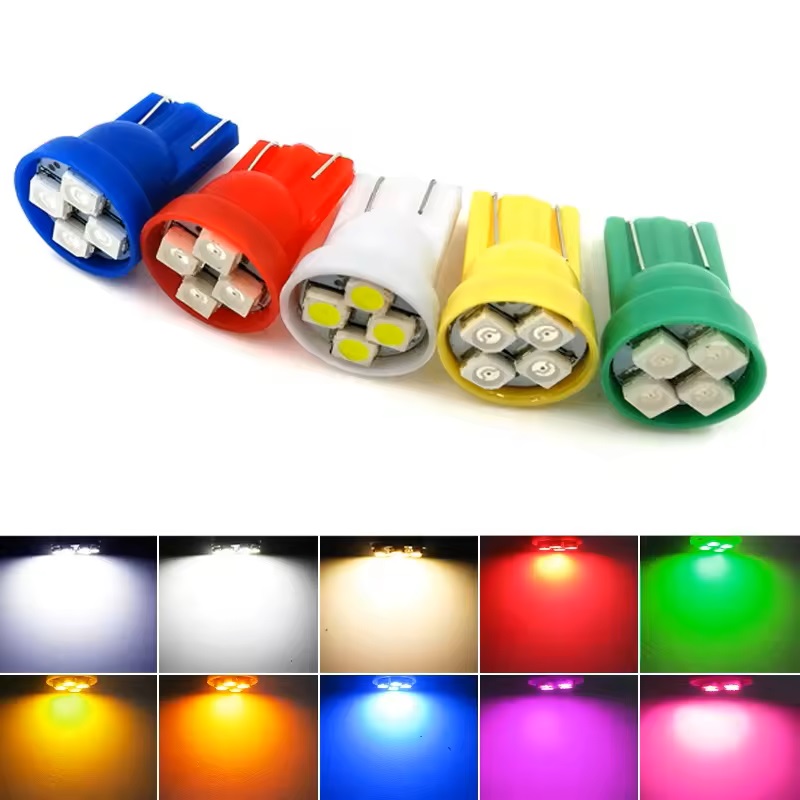 <b>T10 #555 3528 4SMD LED Arcade Pinball Machine Light Bulb 6.3V</b>