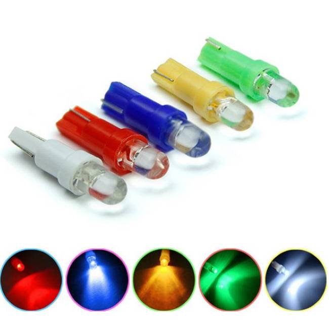 <b>T5 1LED 12V Car LED Bulbs Instrument Cluster Panel Gauge Dash Lights Lamp</b>
