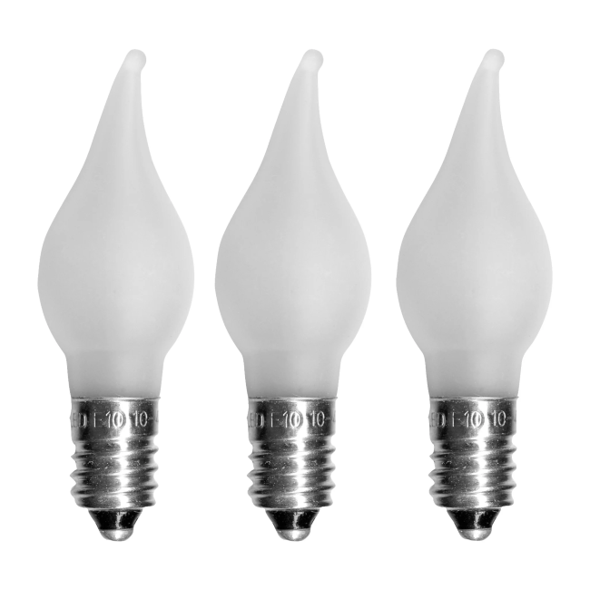 <b>Christmas Replacement Bulb E10 LED Candle Shaft Top Bulb Spare Lamp 10-55V</b>