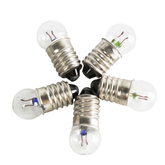 <b>E10 Mini Light Bulb 1.5V 2.5V 3.8V Physical Electrical Experiment Screw Base Indicator Light Incandes</b>