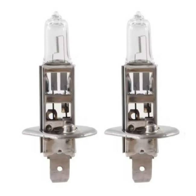 <b>H1 Halogen Headlight Bulbs High and Low Beams Fog Light DRL 12V 55W 4300K Warm White</b>