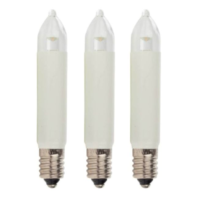 <b>LED Small Shaft Candle E10 Replacement Lamp for Candle Arch and Fairy Lights</b>