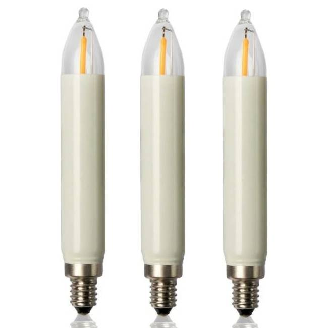 <b>T15 LED Filament Small Shaft Candle E10 Candle Lamps for Indoor and Outdoor String Lights</b>