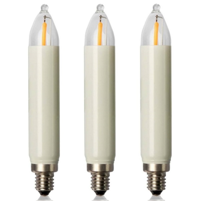 <b>T15 LED Filament Small Shaft Candle E10 Candle Lamps for Indoor and Outdoor String Lights</b>