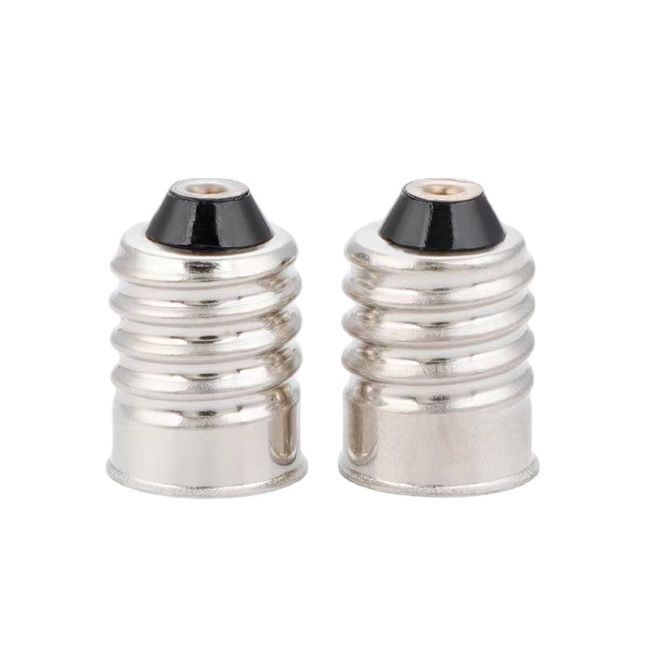<b>E10 Lamp Base E10 Copper Nickel Plated Bulb Holder Lamp Socket Screw Lamp Cap</b>