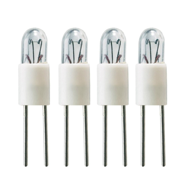 <b>T1 12V/50mA 1W Incandescent Bi-Pin Lamp Miniature Bulbs</b>