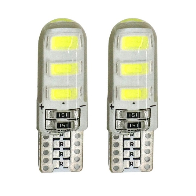 <b> T10 W5W 194 168 5630 8SMD LED Car Flash Strobe Light T10 Silicone Clearance Lights Bulbs License Pla</b>