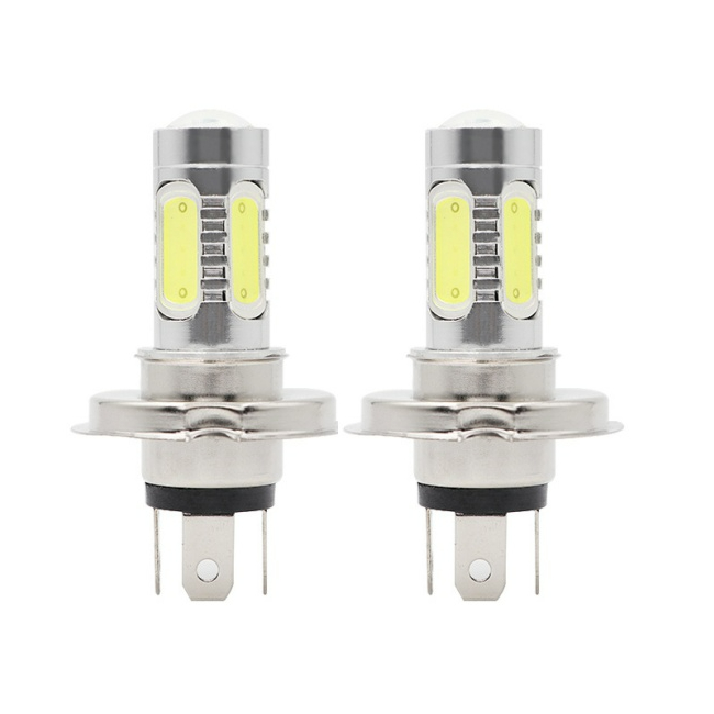 H4 COB LED Bulb 12V 7.5W H4 High/Low Beam Light Car Motorcycl