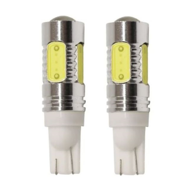 <b>T10 W5W LED Light Bulbs 194 192 168 COB 12V 7.5w Auto Wedge Lamp Car Reverse Parking Lights with Lens</b>
