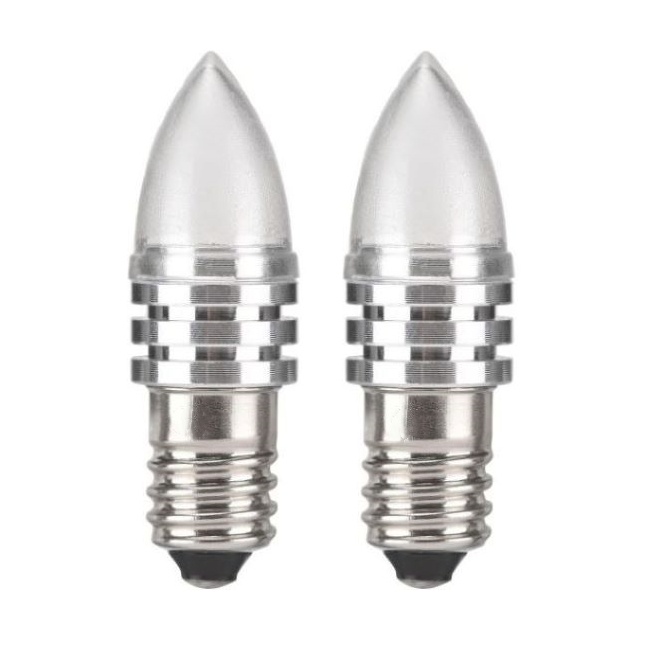<b>E10 LED Miniature Replacement Bulbs 6V 12V 24V E10 2835 2SMD LED Candle Bulb</b>