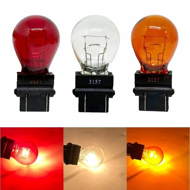 <b>3157 12V 27/7W W2.5*16q Miniature Bulb 3157 Automotive Brake Lamp Turn signal Lamp Tail Light</b>