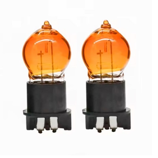 <b>12V 24W PWY24W WP3.3x14.5-4 Fog Light Turn Signal Indicator Bulb Amber</b>
