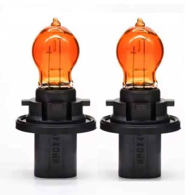<b>HPC24WY 12V 24W PU20d-6 Fog Light Bulbs Turn Signal Lights Headlight Lamps Auto Halogen Bulb</b>