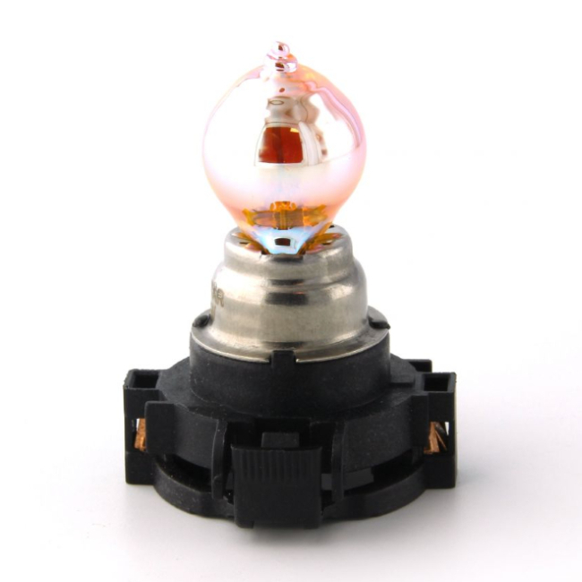 <b>PY24W 12V 24W PGU20-4 Silver Chrome Amber Indicator Bulb PY24W Halogen Bulb Turn SIgnal Lamp</b>