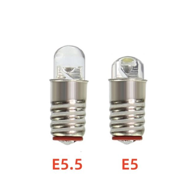 E5 E5.5 LED Screw Bulb 3V 6V 12V 24V E5 E5.5 LED Bulb for Mod