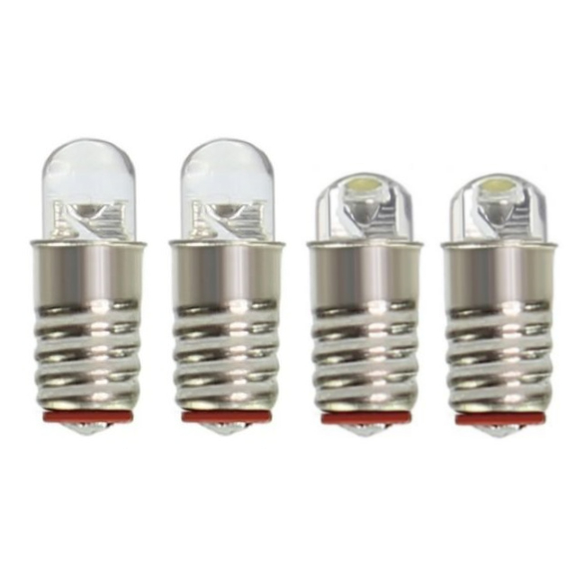 <b>E5 LED Screw Bulb 3V 6V 12V 24V E5 LED Bulb for Model Train Layout</b>