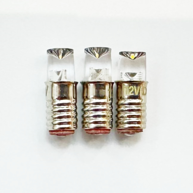 <b>E5 Concave Lens LED Bulb 6V 12V E5 LED Miniature Bulb Indicator Bulb Screw Base Light Bulb</b>
