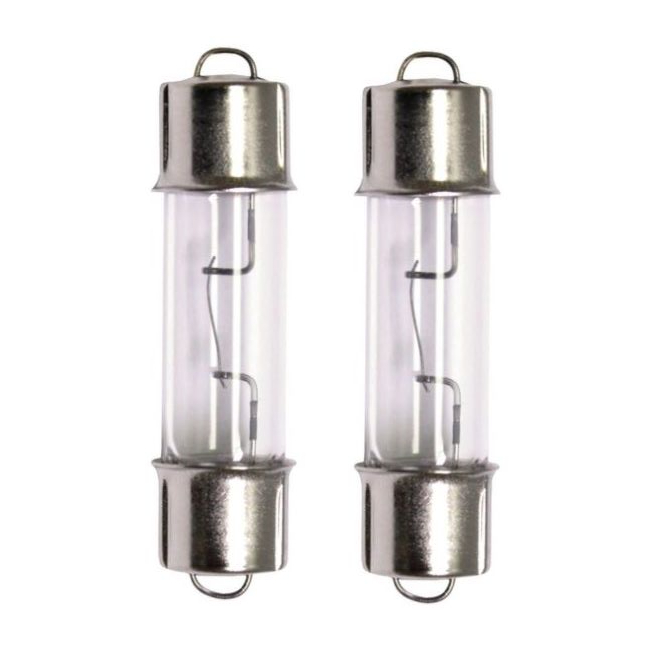 <b>T3 C-8 12.8V 12W Double End Cap Halogen Bulb 211-2 212-2 Festoon Dome Map Interior Light Bulbs</b>