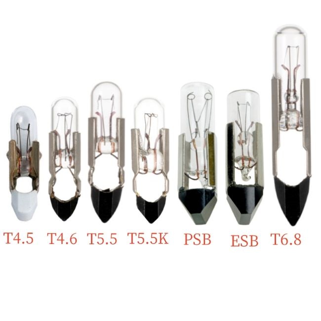 <b>T4.5 T4.6 T5.5 T5.5K PSB ESB T6.8 Telephone Lamp Indicator Light Bulb 6V/12V/24V/28V/30V/36V Slide Ba</b>