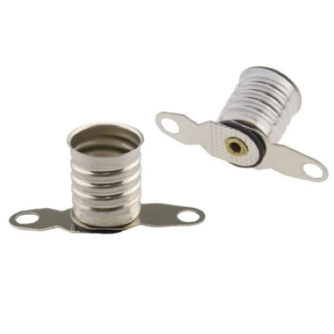 <b>E10 Bulb Holder Lamp Base Mini E10 Bulb Socket with Terminals</b>
