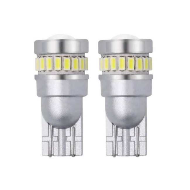 <b>194 168 W5W T10 LED Bulbs with Projector Lens T10 3030+3014 SMD LED Interior Light Dome Map Lamp Lice</b>