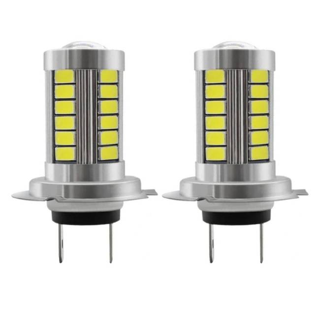 <b>H7 5630 33 SMD LED Light Bulb 10-30V Car LED Fog Light Bulb DRL LED Replacement Driving Lights</b>