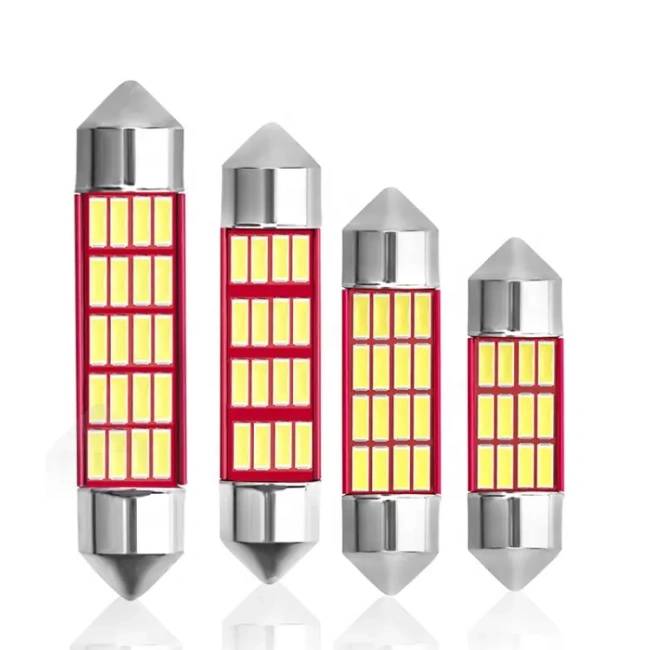 <b>Festoon Led Bulbs Interior Car Dome License Plate Light 4014 12/16/20SMD 31/36/39/42MM 12V C5W LED Fe</b>