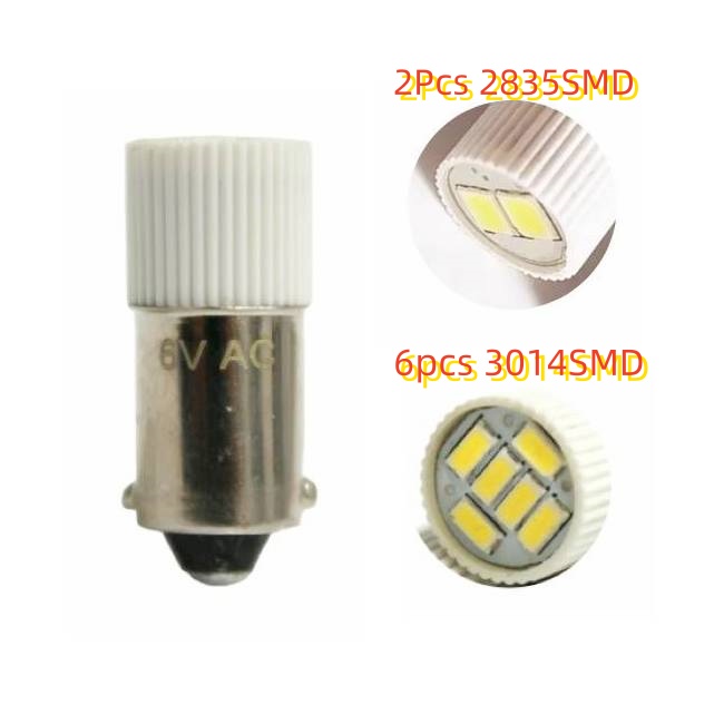 <b>BA9S Bayonet LED Bulb 6V 12V 24V T3-1/4 BA9S Miniature LED Replacement Lamp LED Pilot Light Signal La</b>