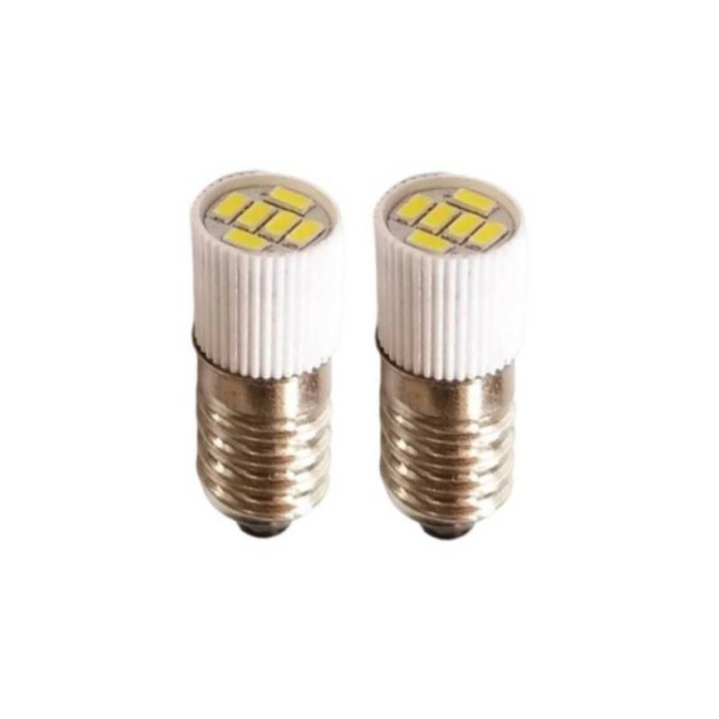 E10 LED Screw Base Indicator Bulb 6V 12V 24V LED Replacement 