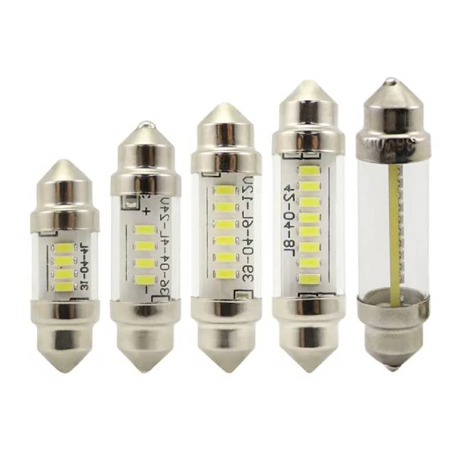 <b>LED Festoon Bulb 31mm 36mm 39mm 42mm C5W C10W Car LED Bulbs 6V 12V 24V Dome Reading Lamp License Plat</b>