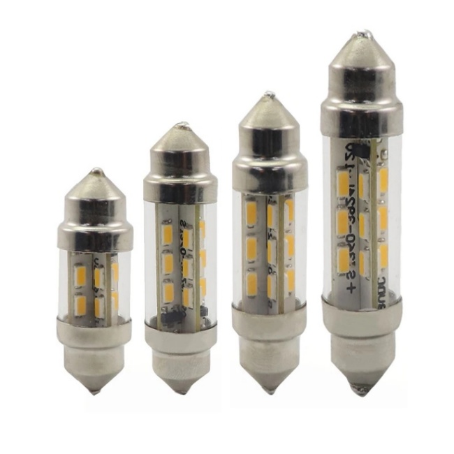 <b>6V 12V 24V C5W LED Festoon Lamp 31mm 36mm 39mm 41mm 16/24 3014SMD Car Interior Dome Lamp Auto License</b>