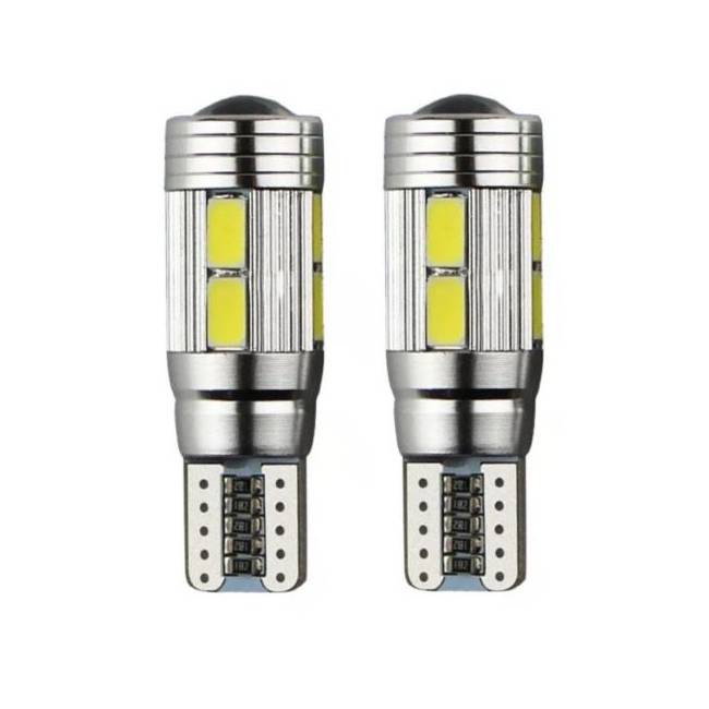 <b>W5W T10 194 Wedge LED bulbs T10 5630 10SMD Car LED Bulb Canbus Error Free License Plate Wedge Side Tu</b>