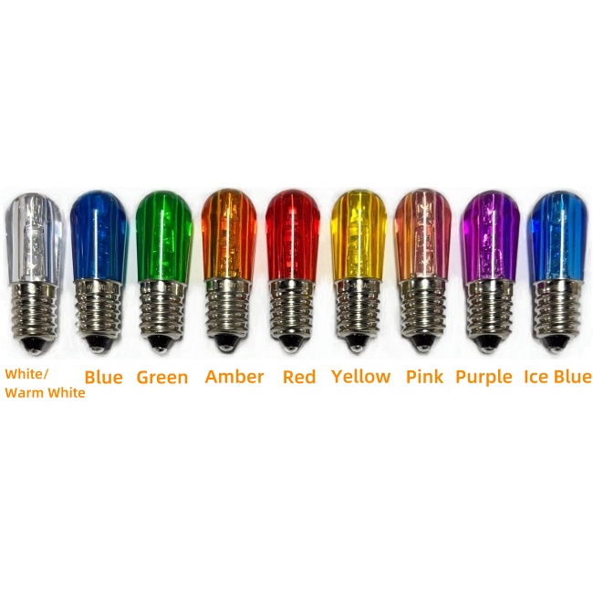 E14 3LEDs Papaya Bulbs 12V 24V LED Votive Lamp Christmas Deco