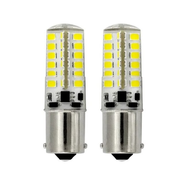 <b>1156 Single Contact Bayonet Base LED Lamp AC/DC 12V BA15S 2835 48SMD LED Silicone LED Light Bulb for </b>