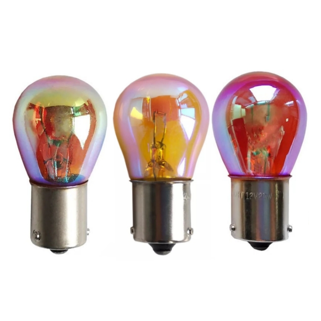 <b>S25 Halogen Light Bulb PY21W S25 12V21W BAU15S Chrome Amber Red Yellow Auto Brake Lights Fog Lamp Car</b>