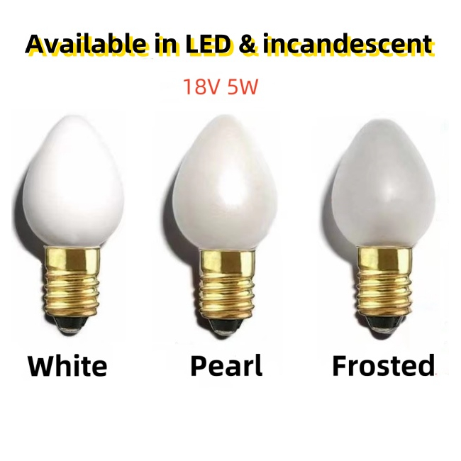 <b>E10 Miniature Light Bulb 18V 5W C6 E10 Screw Base Incandescent Bulb Street Light Lamp</b>