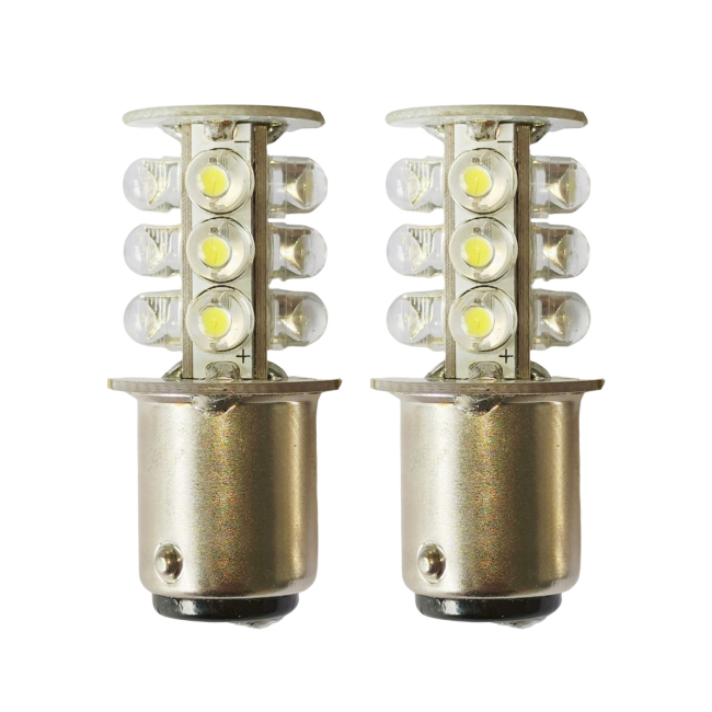 <b>BA15D Double Contact Bayonet Base LED Light Bulb 24V AC/DC BA15D LED Beacon Lamp Bulb Tower Light </b>