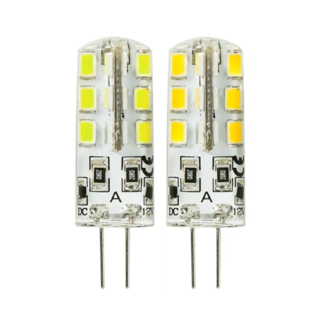 <b>LED Bi-pin Lights G4 2835 24SMD LED Corn Bulb 12V Bi-Pin Base Landscape Light Lamp Silicone</b>