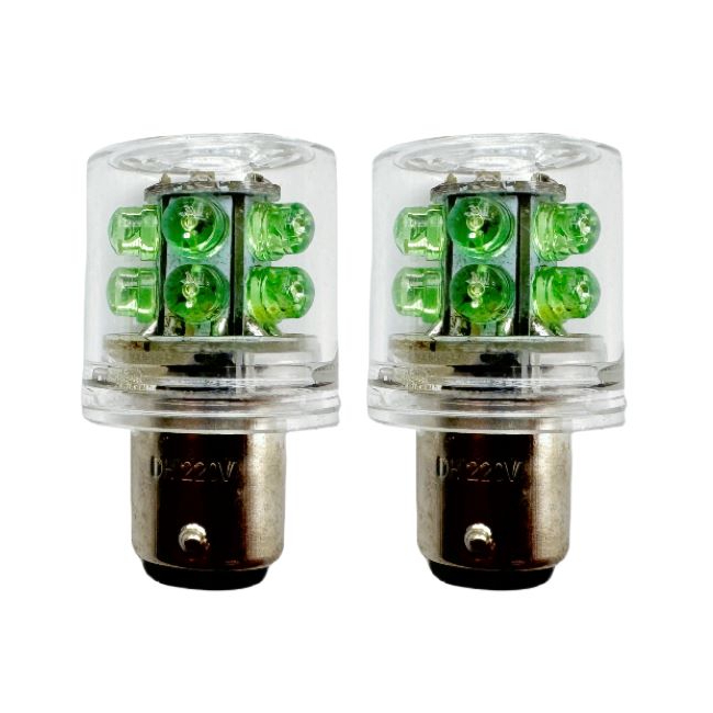 <b>BA15D LED Light Bulb 220V BA15D 10LED Double Contact Bayonet Base LED Indicator Lamp Signal Light Tow</b>