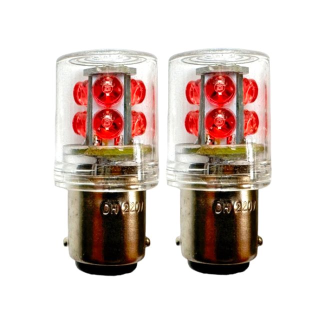 <b>BA15D LED Signal Tower Light Instrument Light Warning Beacon Lamp 220V</b>