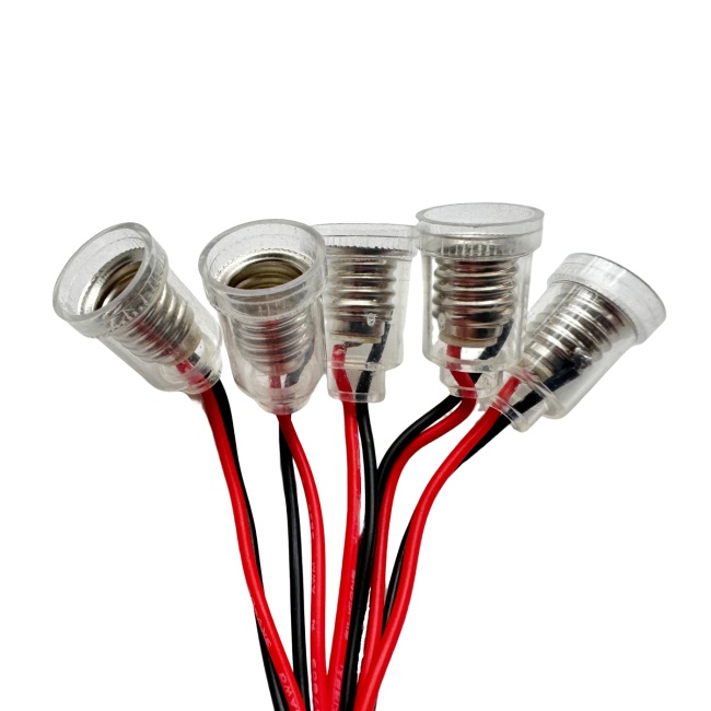 <b>E10 Lamp Holder E10 Lamp Sockets E10 Screw-Mount Bulb Holder for E10 Screw MIniature Bulbs Student Ex</b>