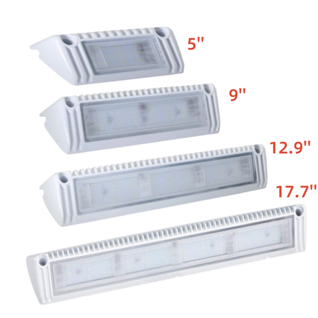 <b>5'' 9'' 12.9'' 17.7'' Boat Exterior LED Scene Light Fixture 12V/24V DC LED Work Light LED Awning Ligh</b>