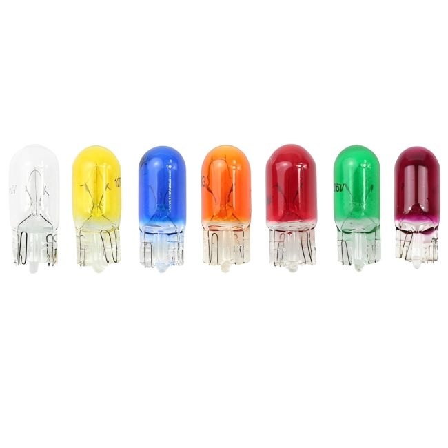 <b>W5W T10 194 168 Wedge Halogen Bulbs 12V 5W Car Interior Sides Lights Dashboard Panel Gauge Bulb Multi</b>