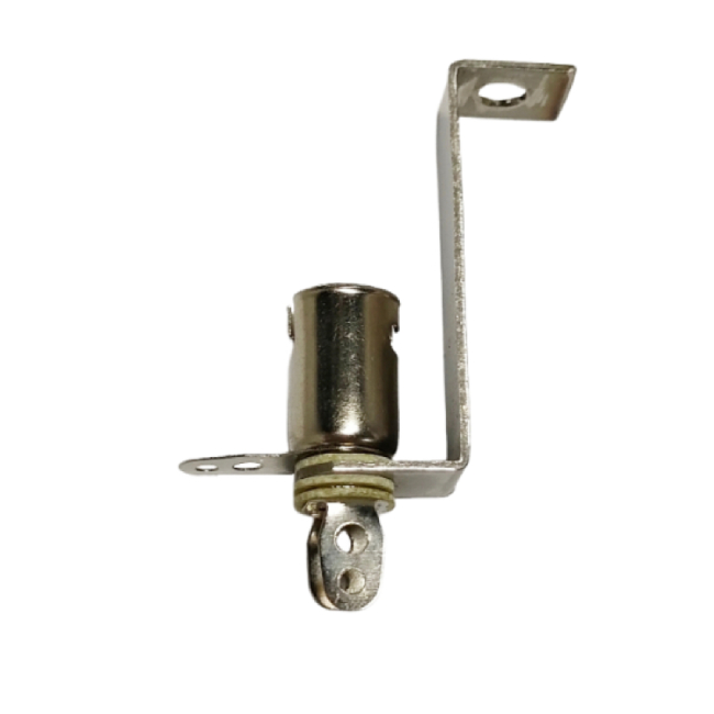 <b>BA9S Bayonet Lamp Holder Bulb Socket 3 Terminal Bayonet Base With Long Mounting Bracket for #44 #47 B</b>
