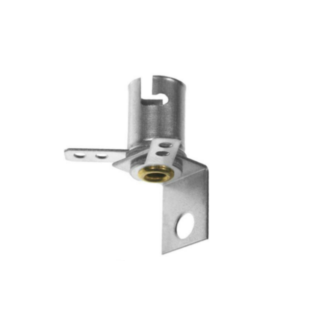 <b>Mini Lamp Socket Bayonet Base 2 Terminal with Right Angle Bracket for #44 #47</b>