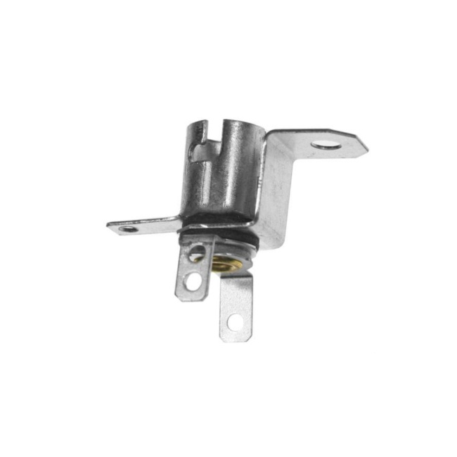 <b>Miniature Bayonet Base 3-Lead Lamp Socket With Short Mounting Bracket for Bayonet #44 #47 Lamps</b>