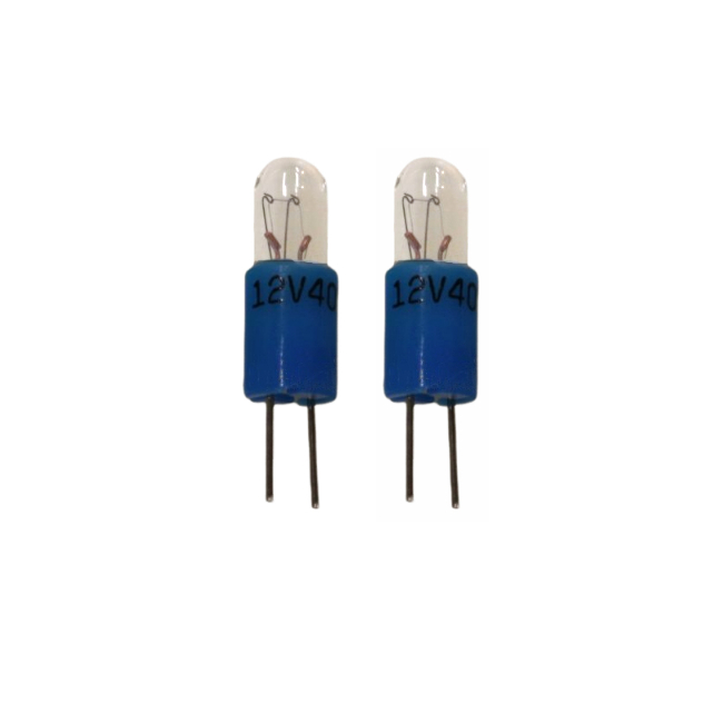 <b>12V 40MA Bi-pin Incandescent Lamp T1 3/4 Bi-Pin Lamp Indicator Light Bulb Blue Base</b>