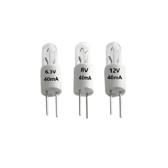 <b>Miniature 5mm Incandescent Lamp T1 3/4 Bi-pin Lamp 6.3V 8V 12V</b>